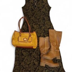 Boho fairycore whimsygoth paisley vintage Vtg summer maxi dress